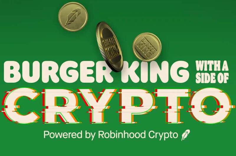 Burger King premia la fidelidad a su marca con la promoción Crypto apoyada por Robinhood.