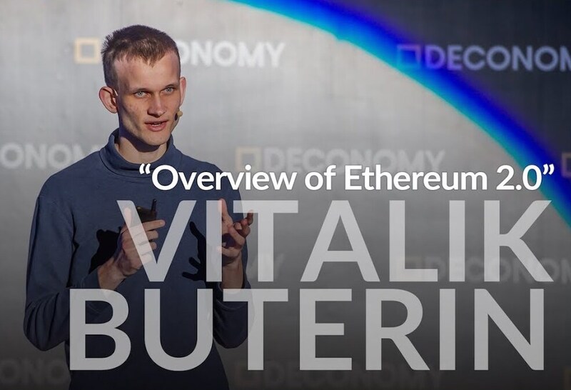 Vitalik Buteri explicando los avances de la actualización Ethereum 2.0 en una videoconferencia.