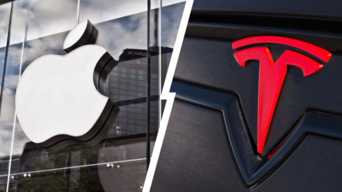 Tesla y Apple son los nuevos rivales del mundo tecnológico.