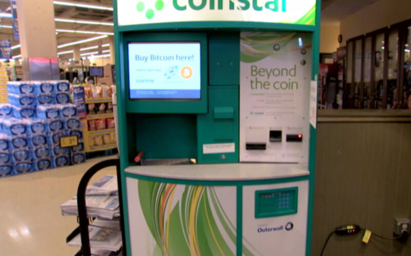 Cajeros automáticos de criptomonedas ubicados en las tiendas Walmart de Estados Unidos.