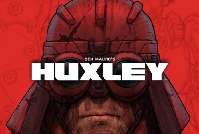 La serie NFT Huxley irá al cine de la mano de los productores de Marvel. Composición gráfica con el logo y una imagen de Huxley NFT.