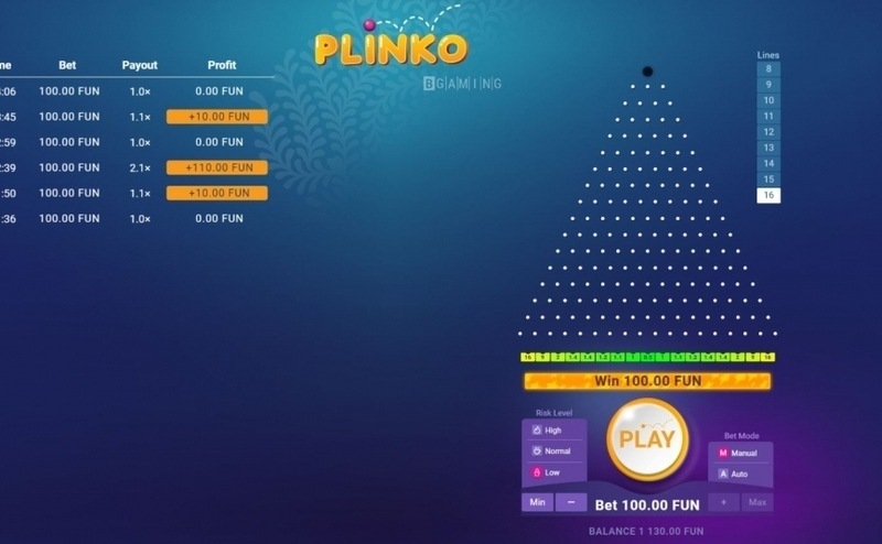 Con Plinko el azar es determinante para ganar los mejores premios.