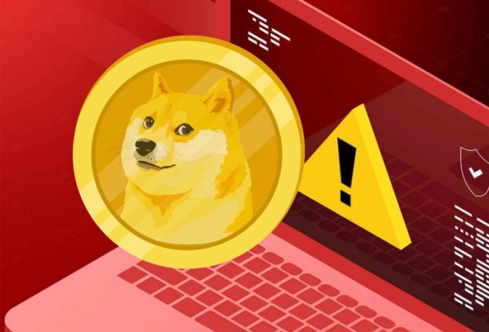 Comunidad de Dogecoin alerta sobre plataformas fraudulentas del token DOGE.