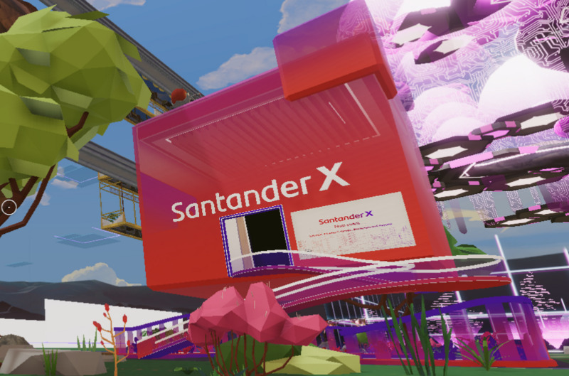 El Banco Santander tiene su agencia en el metaverso llamada Santander X.