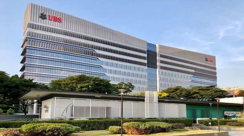 Sede del UBS bank en Singapur.