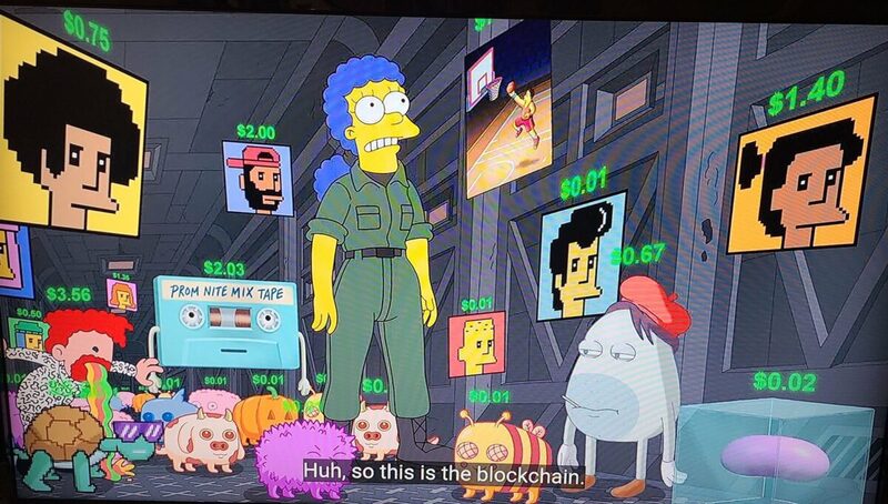 Los Simpsons se mofan de ecosistema NFT.